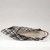 Baleriny Tuffoni z góry – kontrastowa plecionka i wycięcie w kształcie litery V