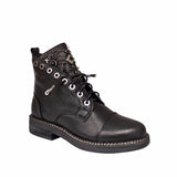 Botki Alma En Pena – hiszpańskie, ocieplane, z dżetami, ze skóry naturalnej - widok pod kątem.