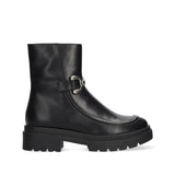 Botki Bibi Lou – czarne, skórzane, hiszpańskie - widok z boku.