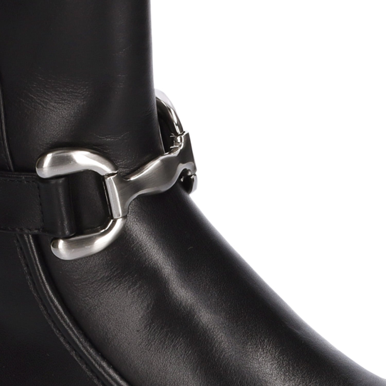 Botki Bibi Lou – czarne, skórzane, hiszpańskie - zbliżenie.