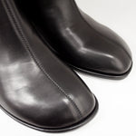 Botki Tuffoni – czarne, skóra naturalna, na obcasie - widok z góry.