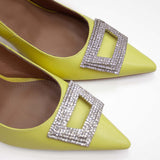 Czółenka Bibi Lou – żółte, skórzane, hiszpańskie