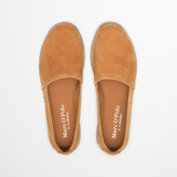 Espadryle Marc O’Polo zamszowe skóra naturalna – widok z góry, prezentujący minimalistyczny krój i wnętrze butów.
