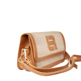 Listonoszka Ripani – brązowa, skóra naturalna, włoska - widok z boku.