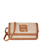 Listonoszka Ripani – brązowa, skóra naturalna, włoska - widok z przodu.