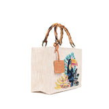 Shopperka Piti Cuiti – pleciona, haftowana, hiszpańska - widok pod kątem.