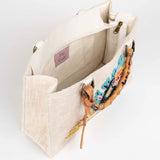 Shopperka Piti Cuiti – pleciona, haftowana, hiszpańska - widok z góry.