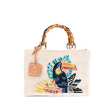 Shopperka Piti Cuiti – pleciona, haftowana, hiszpańska - widok z przodu.