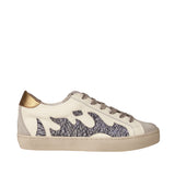 Sneakersy Bibi Lou – skórzane, z motywem płomienia wykonane ze skóry naturalnej licowej i zamszowej - widok z boku.