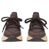 Sneakersy Tosca Blu – brązowe, zamszowe, włoskie na platformie - widok z przodu.