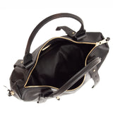 Torebka Ripani – czarna, włoska, hobo - widok z góry.