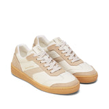 Trampki Marc O’Polo – beżowe, białe, skórzane, ujęcie z przodu i boku – minimalistyczny design, miękka cholewka i klasyczne sznurowanie.