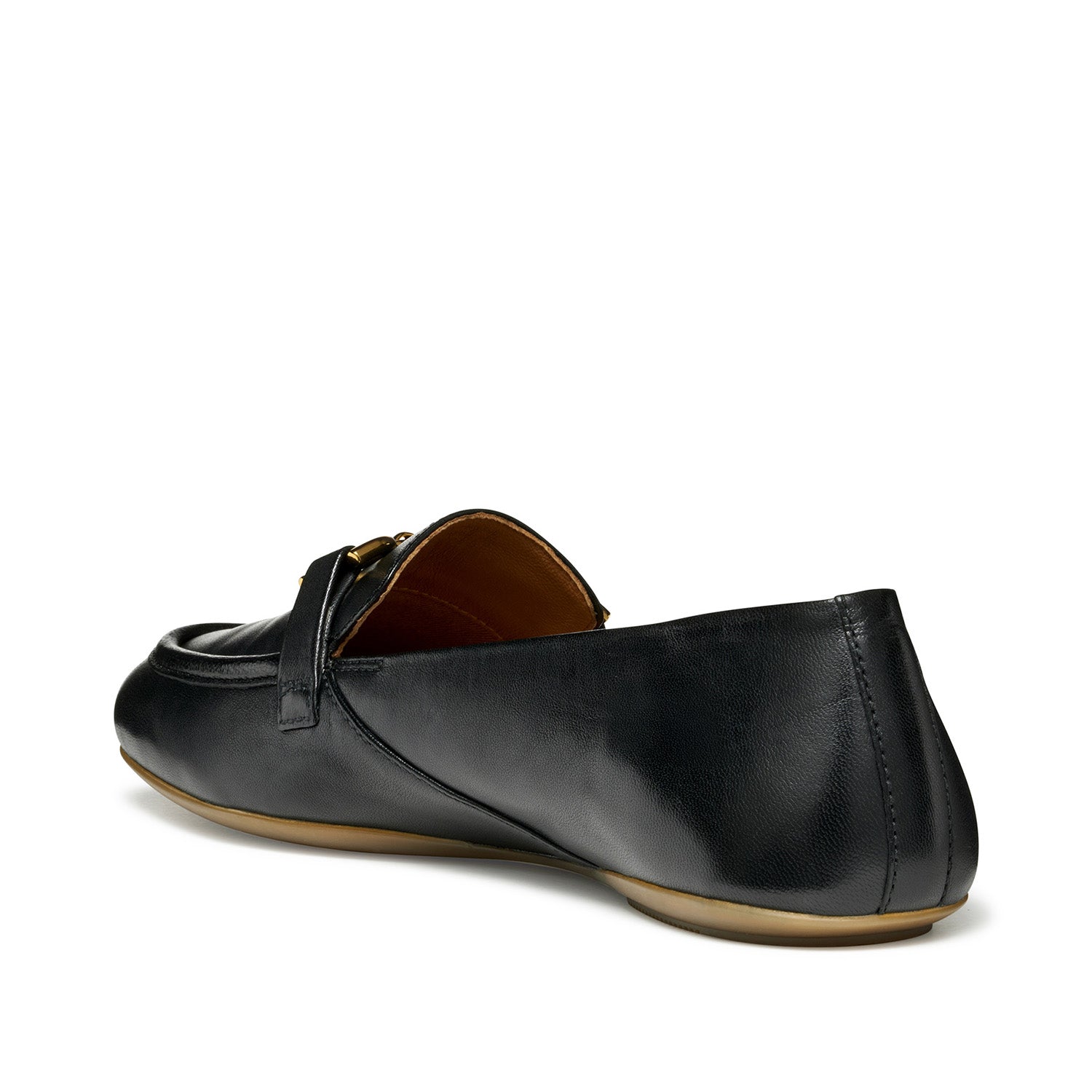 Mokasyny GEOX Palmaria – widok z tyłu, niska podeszwa.