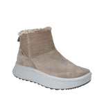 Botki Igi&Co – beżowe, zamszowe, śniegowce - widok pod kątem.