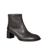 Botki Tuffoni – czarne, skóra naturalna, na obcasie - widok pod katem.