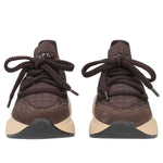 Sneakersy Tosca Blu – brązowe, zamszowe, włoskie na platformie - widok z przodu.