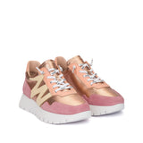 Sneakersy Wonders – różowe, skórzane, hiszpańskie