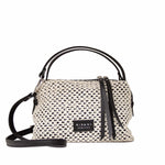 Torebka Ripani – beżowa, rafia, włoska, hobo - widok z przodu.