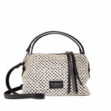 Torebka Ripani – beżowa, rafia, włoska, hobo - widok z przodu.