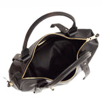 Torebka Ripani – czarna, włoska, hobo - widok z góry.